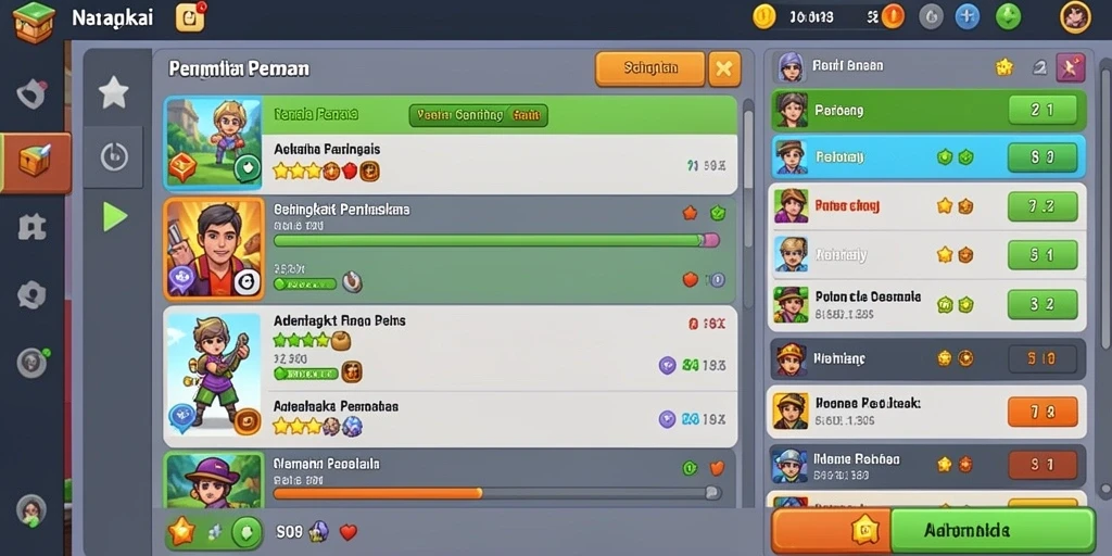 Screenshot menampilkan karakter utama dalam aksi berani.