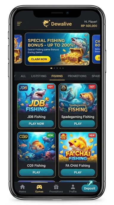 Pratinjau antarmuka dewalive — aplikasi APK resmi Android v1.8.8